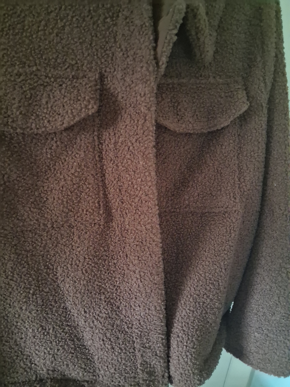 Time and Tru Brown Sherpa Fleece Coat 2X - Picture 3 of 7